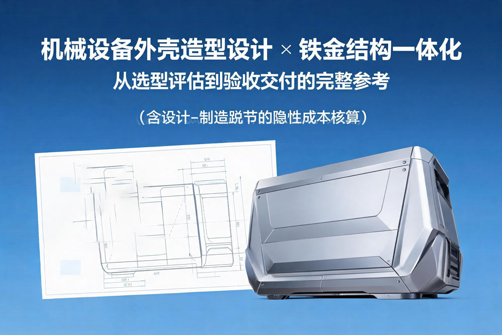机械设备外壳造型设计 &times; 钣金结构一体化：从选型评估到验收交付的完整参考（含设计-制造脱节的隐性成本核算）
